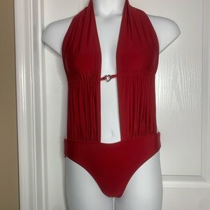🎈Bathing suit 🩱 Red Size Medium with a heart ❤️